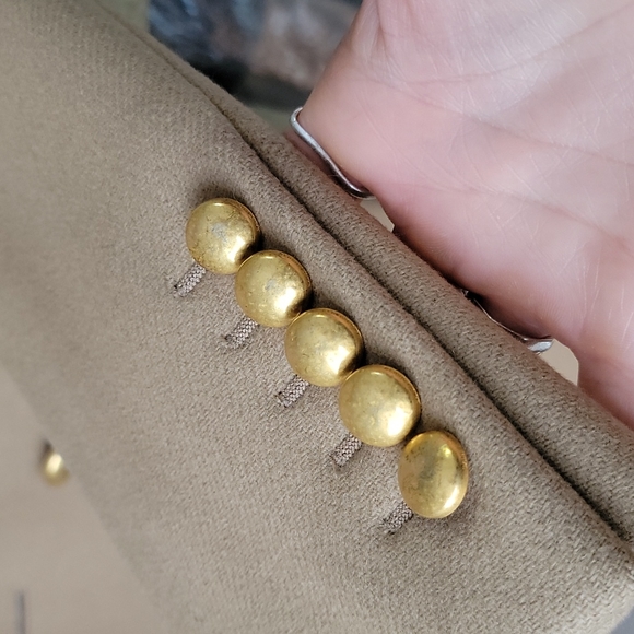 Saint laurent tan wool long pea coat F34 - Picture 4 of 16